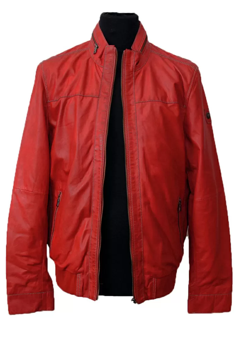 Брендовая одежда, кожаные куртки Pierre Cardin, Mustang, Milestone, Trapper.  7