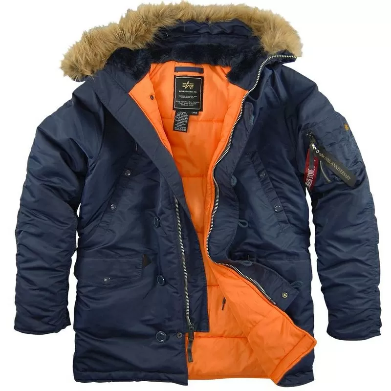 Зимняя куртка аляска N-3B. Оригинал из США. Доставка по всей России.  2