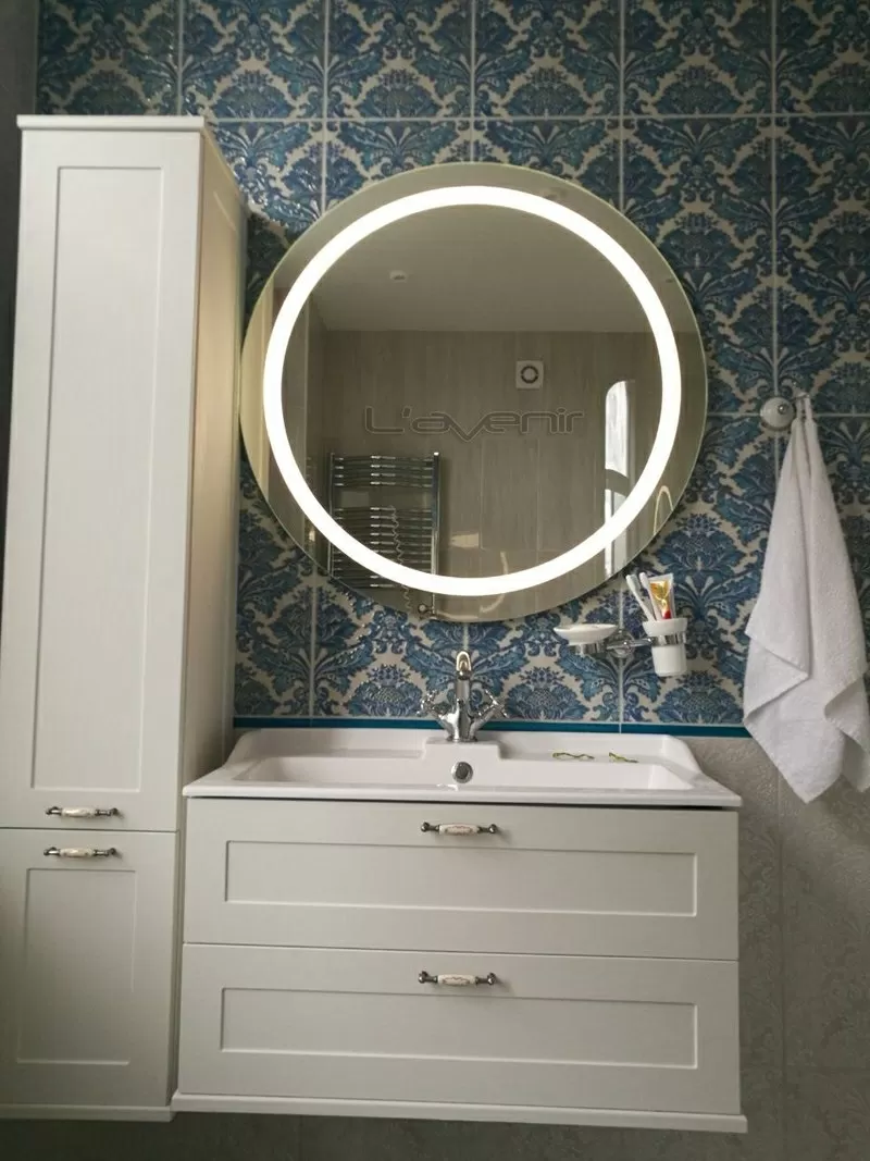 Зеркало с LED подсветкой в ванную гарантия 3 года 3