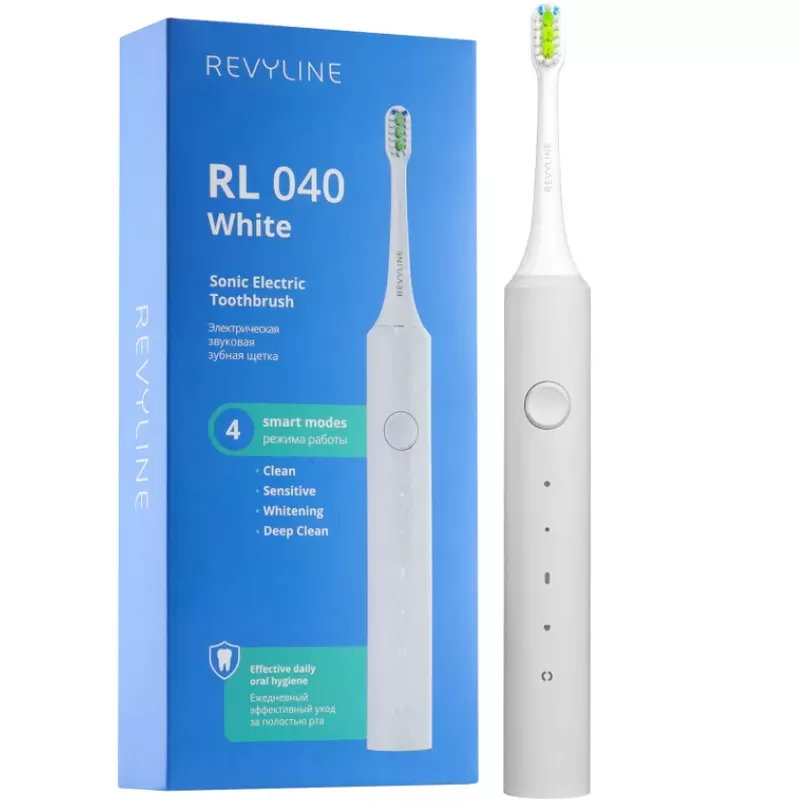 Звуковые зубные щетки Revyline RL 040,  белый корпус,  4 режима